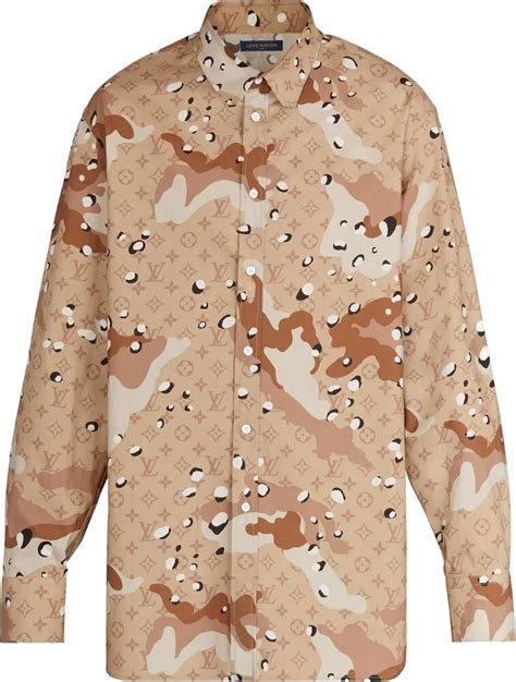 louis vuitton camo blouse